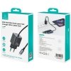 USAMS Ładowarka sieciowa JC Series CC261 20W GaN Fast Charger wbudowanykabel USB-C czarna